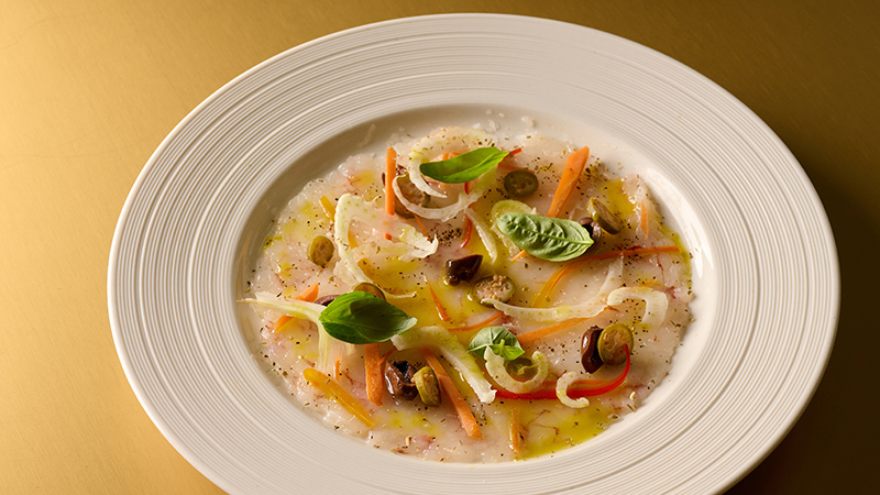 Marinated sashimi grade Argentine shrimp